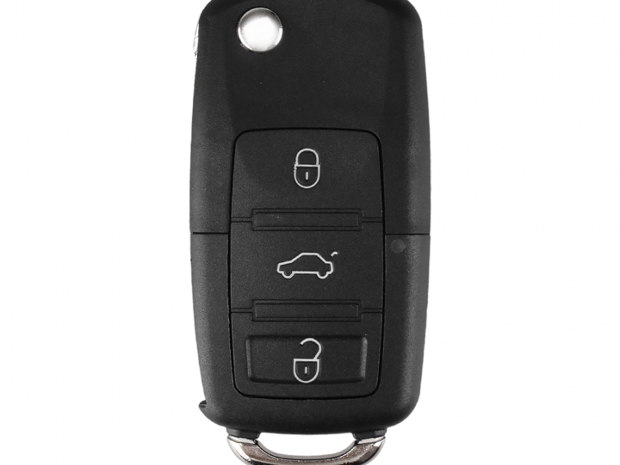 Кутийка за автомобилен ключ с три бутона за VW (SEAT/Skoda)