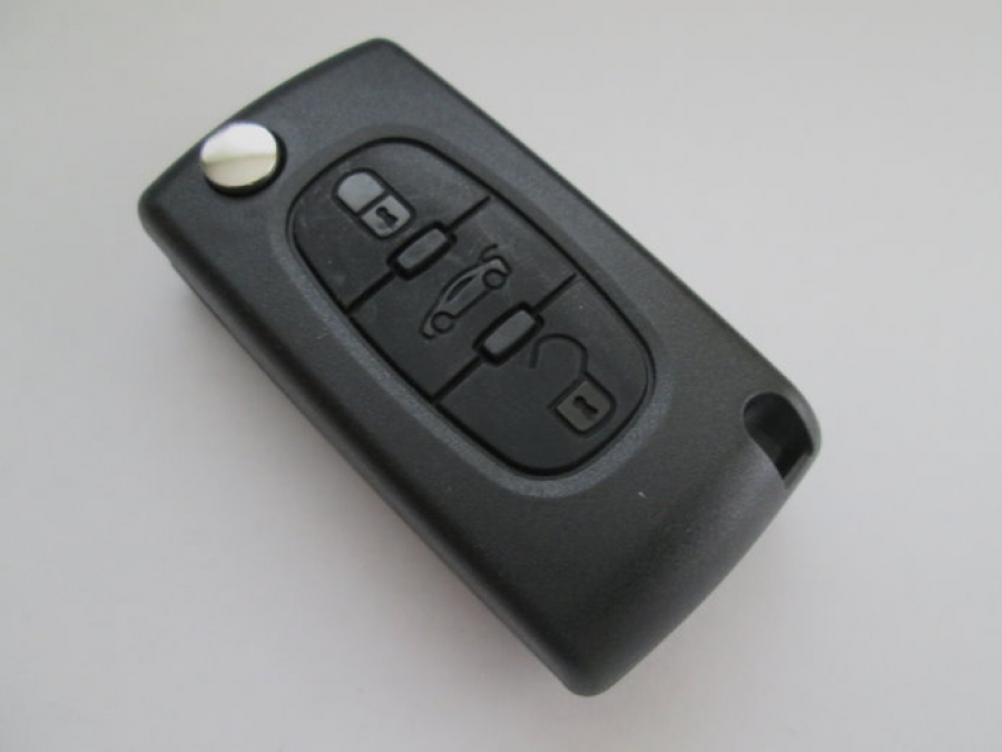 Кутийка за сгъваем автомобилен ключ за Citroen с три бутона