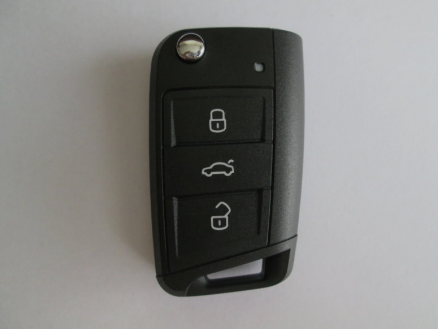 Кутийка за автомобилен ключ за VW MQB с три бутона (пластмаса)