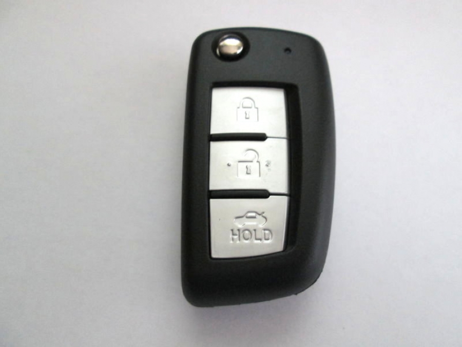 Кутийка за сгъваем автомобилен ключ за Nissan с три бутона
