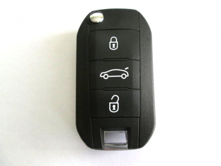Автомобилен ключ с три бутона за Peugeot 508 комплект