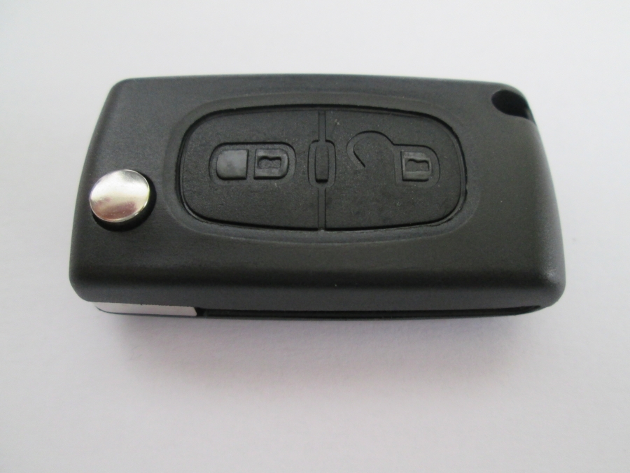 Автомобилен ключ с два бутона за Peugeot 307 комплект